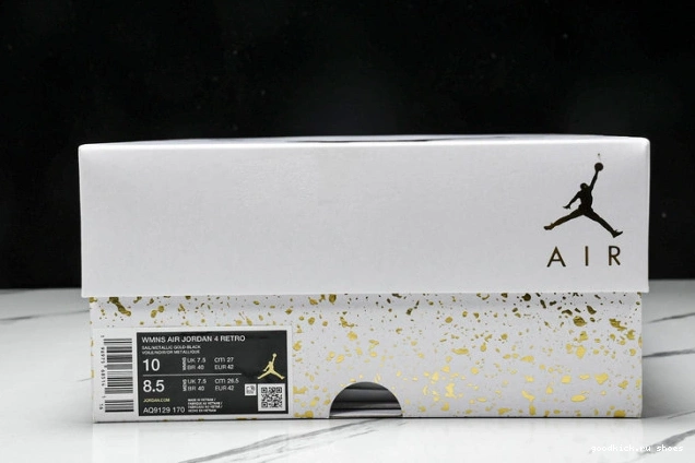 Jordan Gold 4 Retro AQ9129-170 Metallic 0817